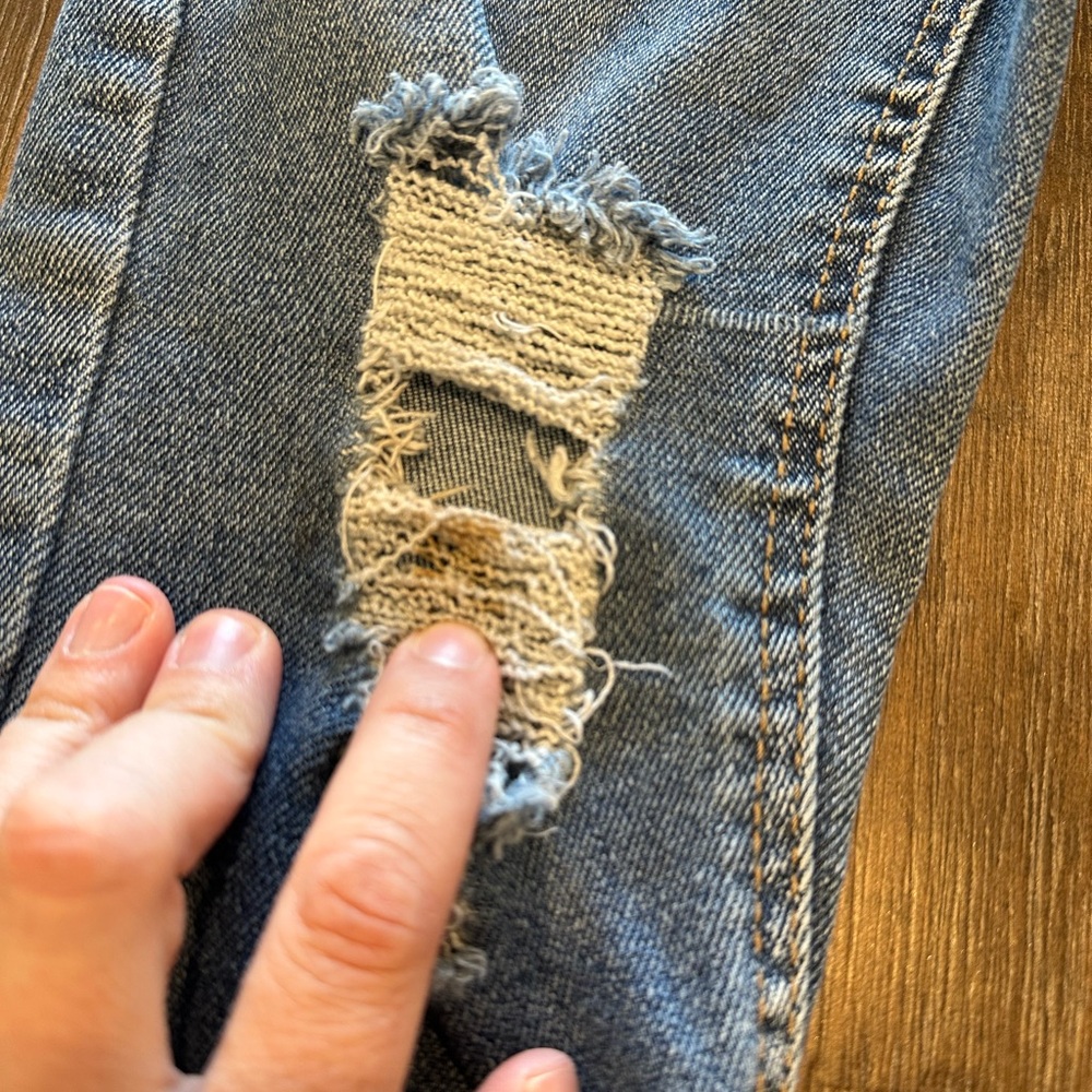 High Rise Distressed Denim Jeans - Picture 10 of 12